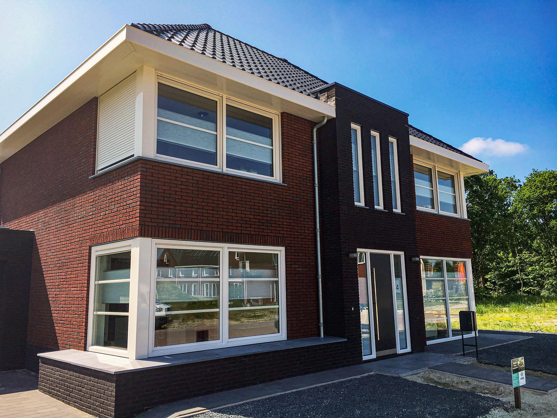 Geplaatste kunststof kozijnen bij een Zeeuwse woning